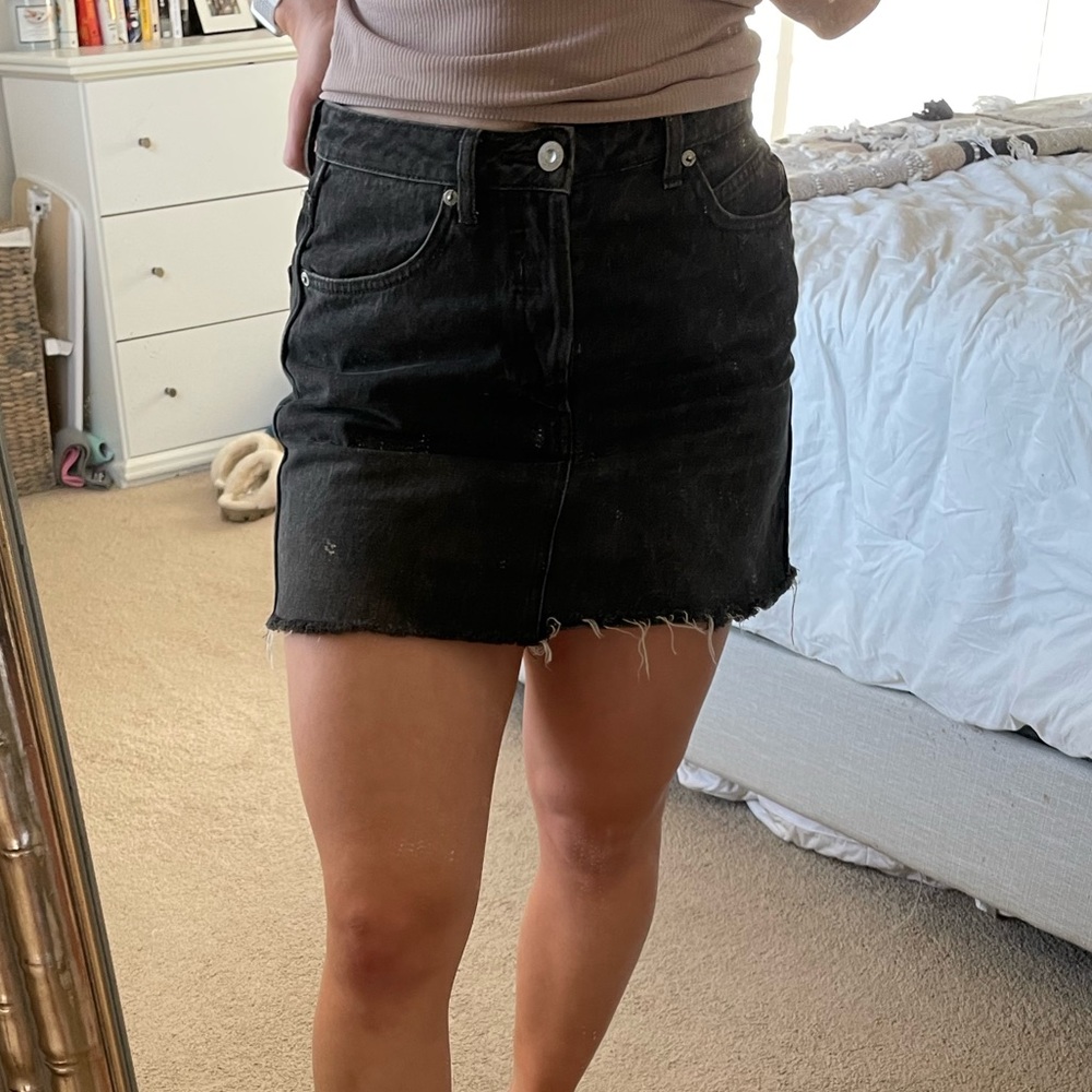 Free people denim skirt